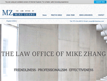 Tablet Screenshot of mikezlaw.com